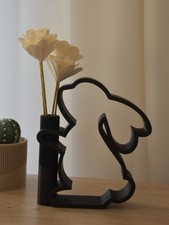 Design Vase Hase Schwarz