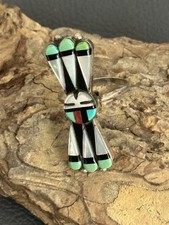 Vintage Ring - Indianerschmuck - Silber 925 - mit Türkis & Perlmutt (46)