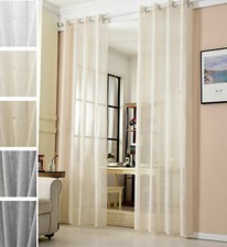 2x Transparente Gardine mit