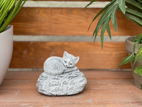 Frostfester grabstein katze - grabstein,