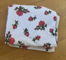 Vintage Badetuch 1,40 m x 1,17 m * 50er 60er Jahre Strand Hand Tuch Rosen