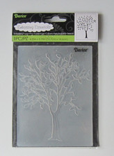 3D Präge-Schablone / 3D Embossing folder essential --- "Baum" / Prägemappe