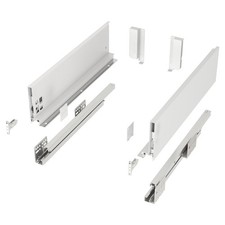 Schubkastensystem JUNKER SLIM weiß SoftClose Schubladenauszug Vollauszug SOTECH