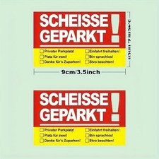 10x Scheisse Geparkt