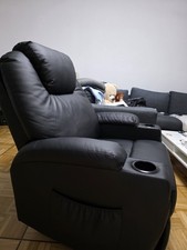 MCombo Massagesessel Relaxsessel 7020BK, mit Heizung, Dreh +Schaukel, manuell