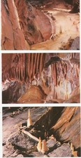 CHEDDAR CAVE'S ca. 1970/80, 8 superb different coloured postcards (one creased)