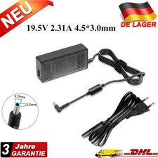 Laptop Netzteil Ladegerät FÜR HP Dell XPS Notebook 19,5V 2,31A 45W 4,5 x 3,0mm