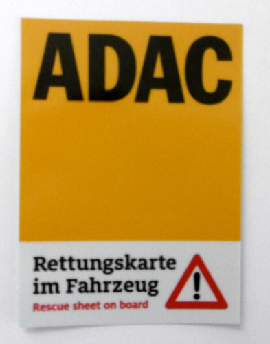 Werbe aufkleber adac club - adac,