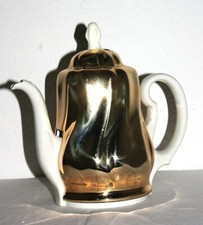 Isolierkanne, HKE (Hanns Knäble, Esslingen), Thermisol, goldfarben, Bakelitknopf