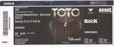 TOTO  40 Trips Around The Sun Tour 2019  Ticket / Konzertkarte / Eintrittskarte