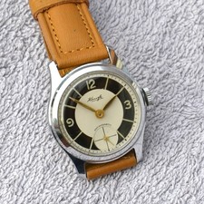 Vintage Kienzle Armbanduhr, Lederarmband + Batterie neu