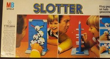 SLOTTER von MB Spiele alte lange Version 1977 Gesellschaftsspiel Vollständig Top