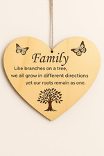 Family Herz Schild Dekoschild