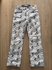 ZIENER Junior Skihose, weiß-schwarz, Gr. 176