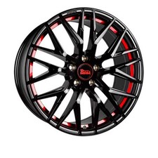 MAM RS4 8,5x19 ET30 BLACK PAINTED RED INSIDE Alufelge