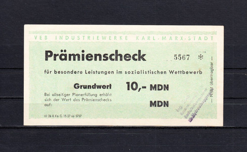 Prämienscheck über mark - prämienscheck, 10