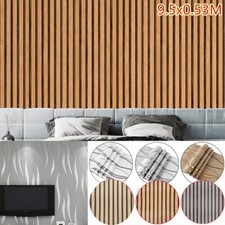 3D Holzoptik Effekt Vliestapete Holzwand Tapete Holzpaneele Optik Wallpaper 9.5M