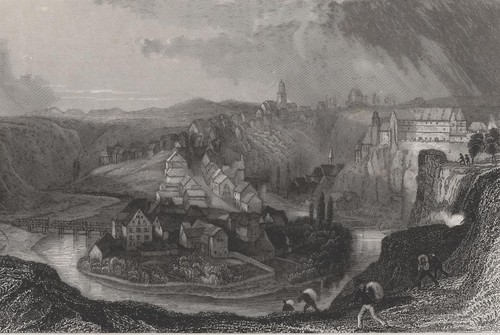 Haigerloch panoramaansicht - haigerloch,