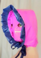 Lackhaube mit Maske Adultbaby
