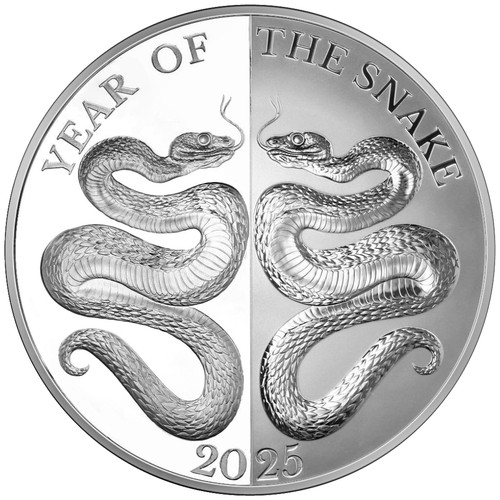 Silbermünze mirror snake jahr - silbermünze,