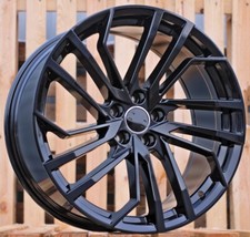 4X 21 Zoll RS5 Style Schwarz 5X112 Alufelgen passend für Audi A5 A6 A7 A8 Q5 Q7