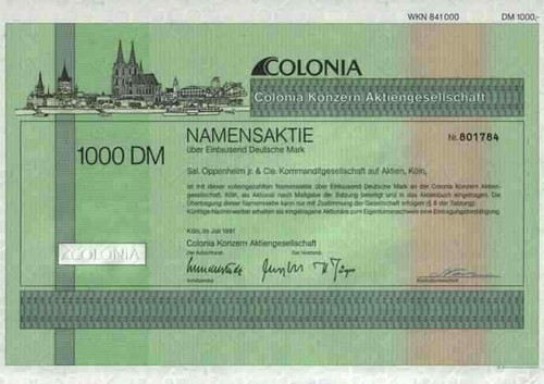 Colonia konzern versicherung - konzern,