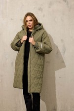 Mantel oversize khaki Damen