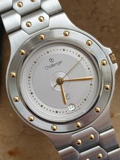 Challenger Herrenuhr * Superflach Saphirglas Datum 3 ATM Neuwertig unbenutzt 