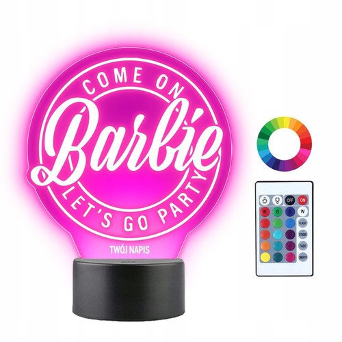 Led nachtlampe barbie - 3d,