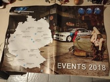 Plakat BMW Motorsport  ap Sportfahrwerke Events 2018, 59 x 42 cm 