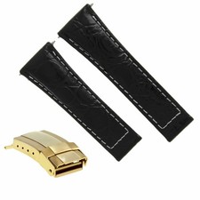 CROC LEATHER WATCH STRAP FOR