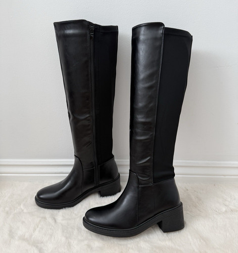 Damenstiefel schwarz kniehoch