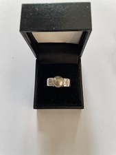 Ring Majorica Silber mit Perle schimmernd