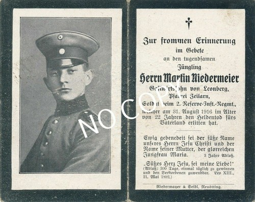 Foto wki sterbebild deutscher - wki,