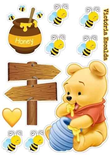 Tortenaufleger winnie pooh - tortenaufleger,