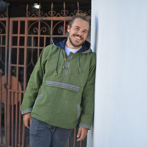 Baja hoodie vintage pullover - baja,