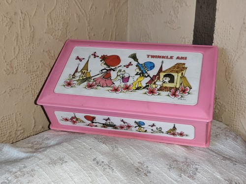 Alte rosa spieldose spieluhr - rosa, spieldose/spieluhr