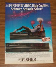 Seltene Werbung vintage FISHER