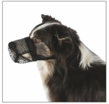 Trixie® Giftköder-Schutznetz Maulkorb verstellbar für Hunde schwarz Polyester