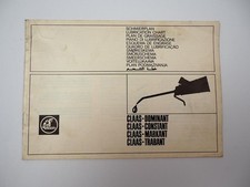 Claas Dominant Constant Markant Trabant Presse Schmierplan 1972