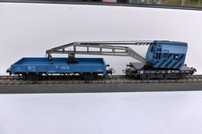 Märklin Kranwagen Krupp-Ardelt blau mit Kranschutzwagen inkl. Auflieger