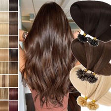 300 Strähnen Remy Echthaar Bonding Keratin Hair Extensions Haarverlängerung Bond