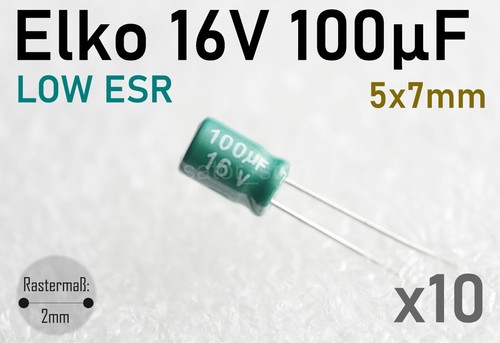 Stück elko 100uf 16v - stück,