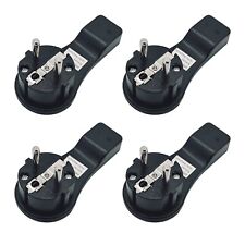 4x Schutzkontakt Winkelstecker Flachstecker flach mit Bügel 16A Strom Stecker