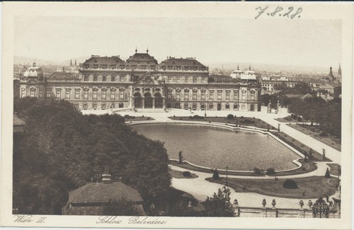 Wien iii schloss - ak,