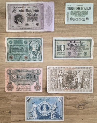 Reichsbanknote goldmark - 7x,