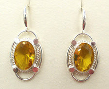 Citrin - Ohrhänger, Ohrringe