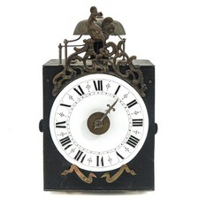 KLEINE EINZEIGER COMTOISE COQ I MIT WECKER I CA. 1760 I TOP