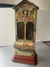 Stollwerck  Victoria Spar Automat um 1905  ( Blechspielzeug ) Sammler -Rarität