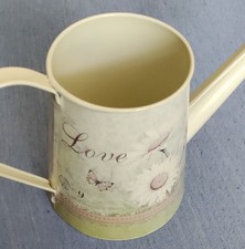 Deko Gießkanne, Blumenvase, Fensterbank, Garten, Metall, leicht